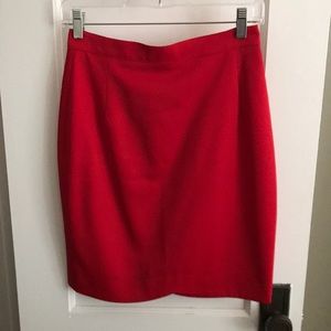 Vintage Red Pencil Skirt